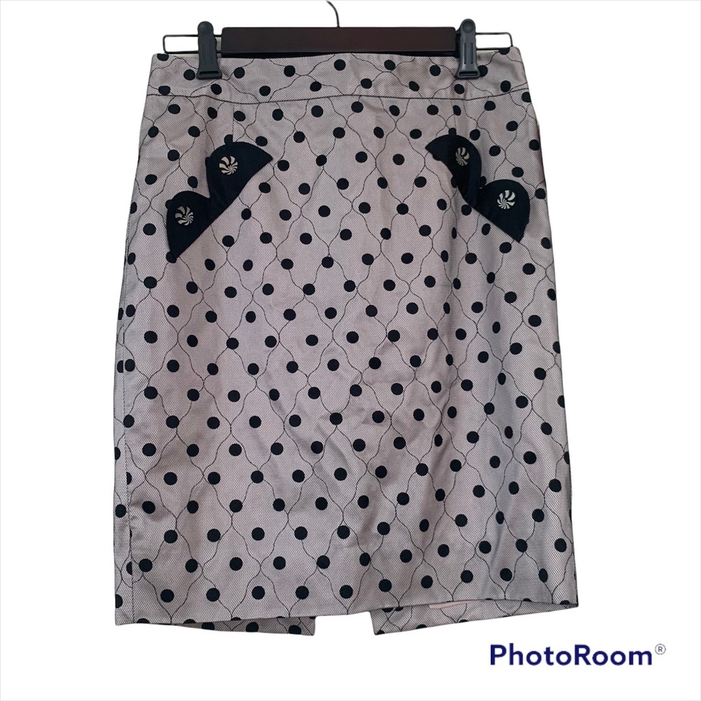 NEW Marc Jacobs black pink lace pencil skirt in SIZE 4 NWT